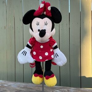 Disney Minnie Mouse Backpack Plush - Red, Black, White, Yellow